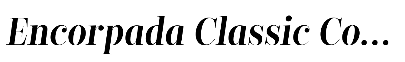 Encorpada Classic Condensed SemiBold Italic